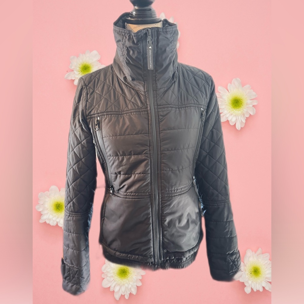 Stella Mccartney Adidas black jacket, size small.